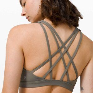 Lululemon Free to Be Serene Bra - Size 6 - Grey Sage